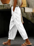 Pantalons Décontracté Printemps / Automne Libellule Coton Naturel Micro-élasticité Quotidien Long Régulier pour Femmes