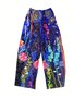 Pantalons Décontracté Floral Printemps / Automne Polyester Naturel Quotidien Coupe Régulière Pantalon droit Régulier pour Femmes