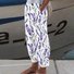 Pantalons Décontracté Floral Printemps / Automne en Lin Naturel Micro-élasticité Coupe Régulière Long Régulier pour Femmes
