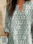 Blouses Femmes Décontracté Floral Été Coton Aucune élasticité Quotidien Demi Manche Col Châle Régulier