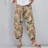 Pantalons Décontracté Floral Printemps / Automne Polyester Naturel Quotidien Coupe Régulière Pantalon à la cheville Trapèze pour Femmes