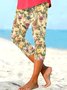 Pantalons Décontracté Floral Printemps / Automne Naturel Quotidien Serré Legging Régulier Élasticité moyenne pour Femmes