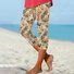 Pantalons Décontracté Floral Printemps / Automne Polyester Naturel Quotidien Pantalon coupe slim Trapèze Élasticité moyenne pour Femmes