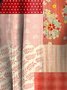Femmes Floral Rouge Col Rond Confortable Robe Mi-Longue Décontracté