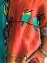 Chemises Femmes Décontracté Imprimé d'Animal Printemps / Automne Micro-élasticité Coupe Régulière Régulier Trapèze Régulier Col de Chemise