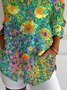 Chemises Décontracté pop Art Imprimé Printemps / Automne Coton Micro-élasticité Quotidien Manches Longues Régulier Col de Chemise pour Femmes