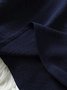 Blouses Femmes Élégant Plain Été Coton Aucune élasticité Demi Manche Col Châle Régulier Droit