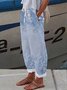 Pantalons Décontracté Floral Printemps / Automne Polyester Quotidien Coupe Régulière Pantalon droit Droit Régulier pour Femmes