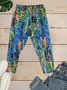 Pantalons De Yoga Femmes Décontracté Polyester d'été abstrait Aucune élasticité Coupe Régulière Corsaire Pantalon coupe slim Régulier