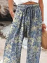 Pantalons Décontracté Floral Printemps / Automne Imprimé Micro-élasticité Ample Long Régulier Pantalon baggy pour Femmes