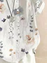 Blouses Femmes Décontracté Floral Été Coton Domestique Coupe Régulière Col Rond Régulier Régulier