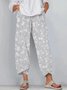 Pantalons Décontracté Floral Printemps / Automne Polyester Micro-élasticité Quotidien Pantalon à la cheville Pantalons Harem Trapèze pour Femmes