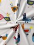 T-shirts Décontracté Oiseau Été Coton Micro-élasticité Quotidien Régulier Trapèze Régulier pour Femmes