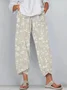 Pantalons Décontracté Floral Printemps / Automne Polyester Micro-élasticité Quotidien Pantalon à la cheville Pantalons Harem Trapèze pour Femmes