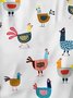T-shirts Décontracté Oiseau Été Coton Micro-élasticité Quotidien Régulier Trapèze Régulier pour Femmes