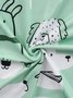 T-shirts Femmes Décontracté Imprimé d'Animal Été Coton Quotidien Coupe Régulière Col Rond Régulier Régulier