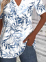T-shirts Décontracté Floral Été Quotidien Ample Manches Courtes Régulier Régulier T.-N.-L. pour Femmes