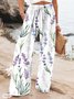 Pantalons Femmes Décontracté Libellule Printemps / Automne Polyester Naturel Micro-élasticité Quotidien Ample Long