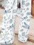 Pantalons Femmes Décontracté Libellule Printemps / Automne Polyester Naturel Micro-élasticité Quotidien Ample Long
