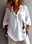 Chemises Femmes Décontracté Plain Printemps / Automne Quotidien Coupe Régulière Manches Longues Régulier Trapèze Col de Chemise