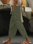 Pantalons Décontracté Plain Printemps / Automne Naturel Aucune élasticité Quotidien Ample Droit Pantalon baggy pour Femmes