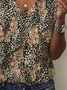 T-shirts Décontracté Floral Été Imprimé Quotidien Ample Jersey Manches Courtes T.-N.-L. pour Femmes