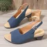 Mocassins Vacances Plain Toutes Les Saisons Faire la navette Talon de Bloc Bout Rond PU Après le laçage PU pour Femmes