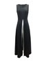 Combinaisons Géométrique Simple Été Tricoté Coupe Régulière Pantalon à la cheville Sans Manches Top Débardeur Élasticité moyenne pour Femmes