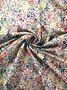 Femmes Floral Rose Col V Confortable Robe Mi-Longue Décontracté