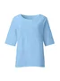 Blouses Femmes Décontracté Plain Printemps / Automne Léger Aucune élasticité Manches trois quarts Col Rond Régulier Droit