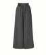 Pantalons Plain Urbain Printemps / Automne Polyester Micro-élasticité Ample Taille Moyenne Pantalons à Jambe Large Droit pour Femmes