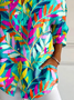 Chemises Femmes Décontracté Floral Printemps / Automne Aucune élasticité Régulier Droit Boucle Régulier T.-N.-L.