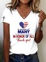 T-shirts Décontracté Floral Été Coton Micro-élasticité Manches Courtes Régulier Trapèze Régulier pour Femmes