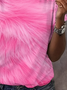 T-shirts Décontracté Abstrait Été Imprimé Quotidien Ample Jersey Manches Courtes Régulier pour Femmes