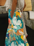 Pantalons Décontracté Floral Printemps / Automne Imprimé Naturel Aucune élasticité Quotidien Droit Régulier pour Femmes