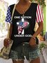 T-shirts Décontracté Floral Été Micro-élasticité Quotidien Coupe Régulière Manches Courtes Régulier Trapèze pour Femmes