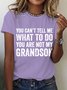 T-shirts Décontracté Été Lettres de texte Coton Micro-élasticité Ample Col Rond Régulier Droit pour Femmes