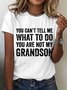 T-shirts Décontracté Été Lettres de texte Coton Micro-élasticité Ample Col Rond Régulier Droit pour Femmes