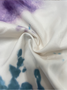 Deux Pièces Ensembles Urbain Impression aléatoire Printemps / Automne Col V Micro-élasticité Fente latérale Coupe Régulière Manches Longues Régulier pour Femmes
