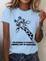T-shirts Décontracté Imprimé d'Animal Été Quotidien Ample Manches Courtes Col Rond Régulier Droit pour Femmes