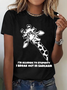 T-shirts Décontracté Imprimé d'Animal Été Quotidien Ample Manches Courtes Col Rond Régulier Droit pour Femmes