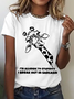 T-shirts Décontracté Imprimé d'Animal Été Quotidien Ample Manches Courtes Col Rond Régulier Droit pour Femmes
