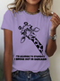 T-shirts Décontracté Imprimé d'Animal Été Quotidien Ample Manches Courtes Col Rond Régulier Droit pour Femmes