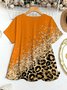 T-shirts Décontracté Printemps / Automne Coutures contrastées Micro-élasticité Manches trois quarts Col Rond Régulier Droit Régulier pour Femmes