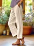 Pantalons Femmes Rue Plain Printemps / Automne Polyester Faire la navette Long Droit Régulier Pantalon baggy