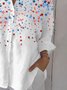 Chemises Femmes Simple Printemps / Automne Le jour de l'indépendance (Drapeau) Polyester Sportif & De Plein Air Manches Longues Trapèze Régulier Col de Chemise