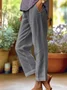 Pantalons Femmes Rue Plain Printemps / Automne Polyester Faire la navette Long Droit Régulier Pantalon baggy