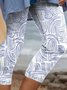 Pantalons De Yoga Géométrique Décontracté Été Quotidien Coupe Régulière Taille Élastique Pantalon coupe slim Droit Régulier pour Femmes