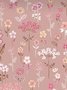 T-shirts Décontracté Floral Été Coton Col V Quotidien Coupe Régulière Manches Courtes Trapèze pour Femmes