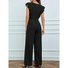 Combinaisons Rue Plain Été Polyester Taille Haute Micro-élasticité Sans Manches Col Rond Régulier pour Femmes
